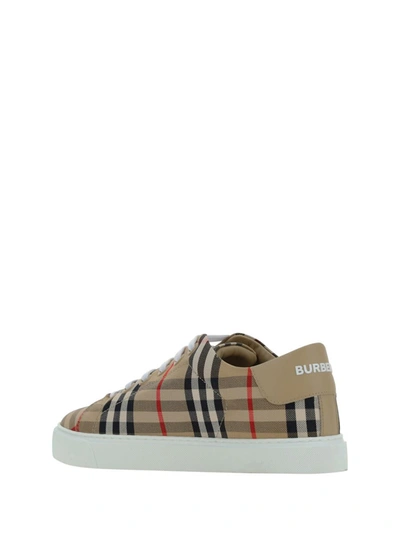 Shop Burberry Sneakers In Archive Beige