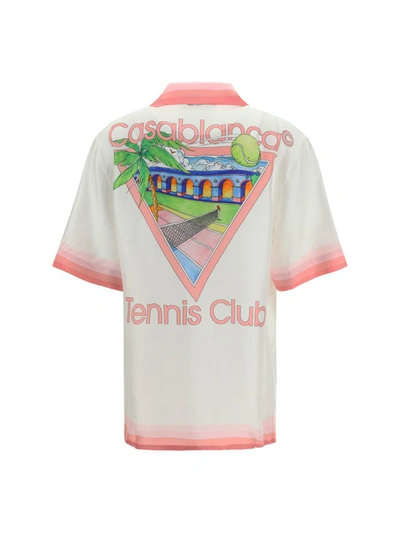 Shop Casablanca Shirts In Tennis Club Icon