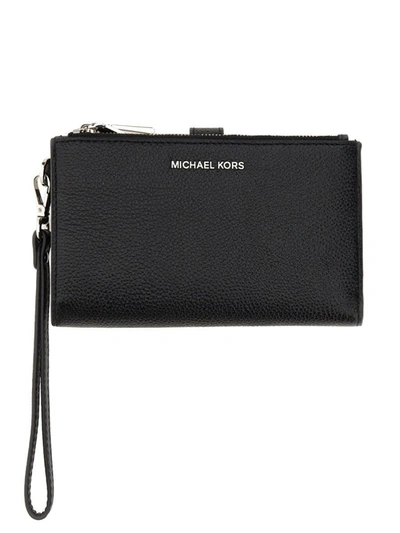 Shop Michael Michael Kors Michael Kors Wallet "adele" In Black