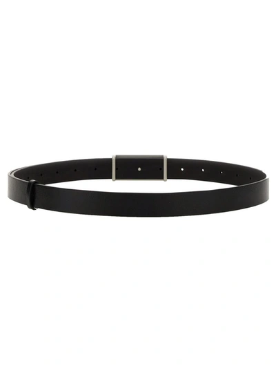 Shop Mm6 Maison Margiela Leather Belt In Black