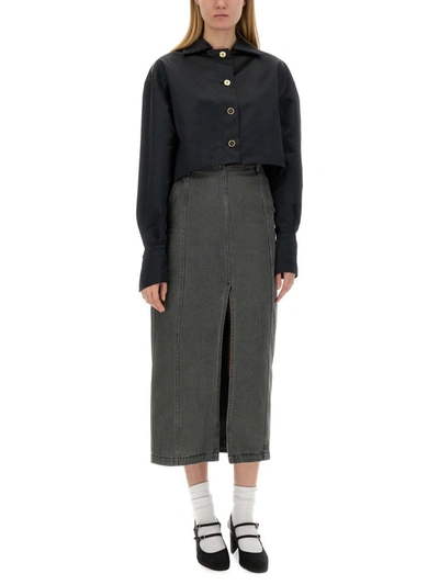 Patou Cropped Fit Jacket In Black