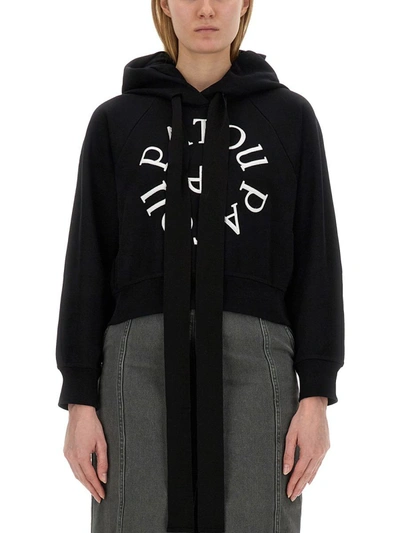 Shop Patou Sweatshirt With Logo Embroidery In Black