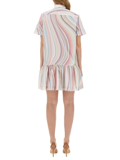 Shop Ps By Paul Smith Ps Paul Smith "swirl" Chemisier Dress In Multicolour