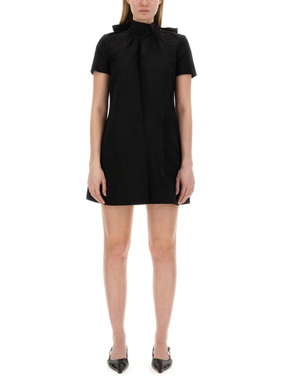 Shop Staud Mini Dress "ilana" In Black