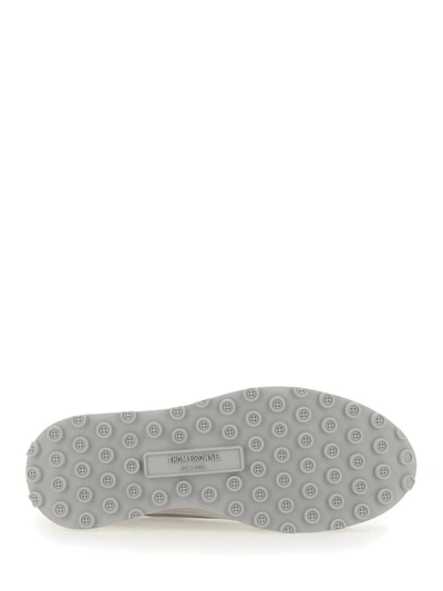 Shop Thom Browne Sneaker With Logo In Grey