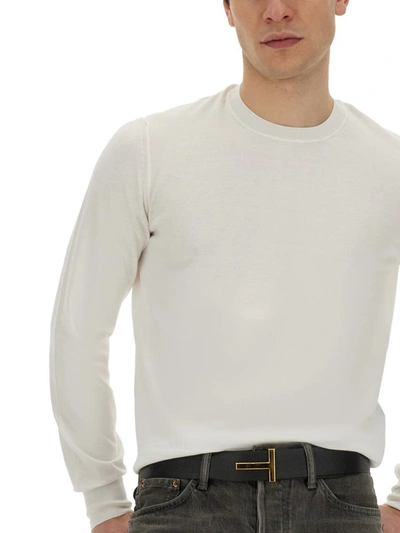 Shop Tom Ford Cotton Jersey In White