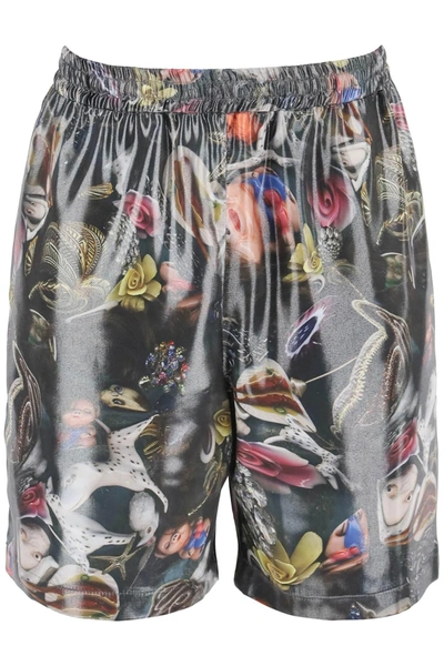 Shop Acne Studios "printed Shorts For B. Sund