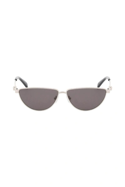 Shop Alexander Mcqueen "skull Detail Sunglasses With Sun Protection