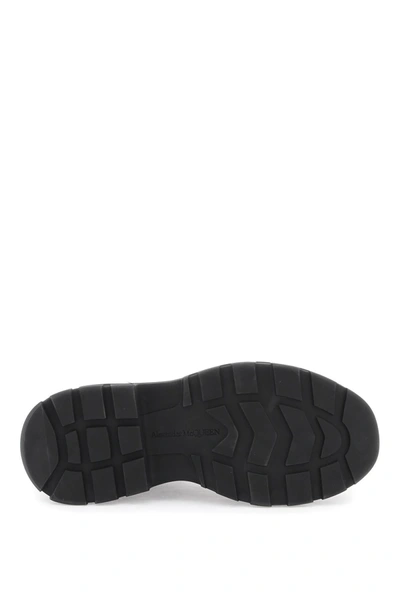 Shop Alexander Mcqueen Chelsea Tread Brushed Leather Ankle