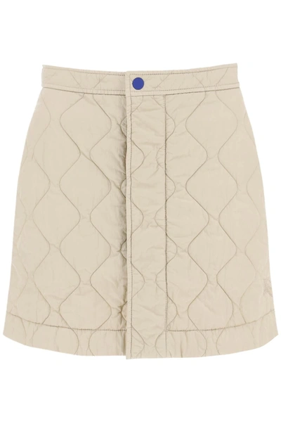 Shop Burberry Quilted Mini Skirt