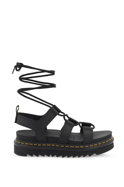 Shop Dr. Martens' Dr.martens Nartilla Hydro Leather Gladiator Sandals