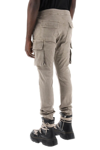 Shop Drkshdw Stretch Denim Cargo Pants In Mastodon Style