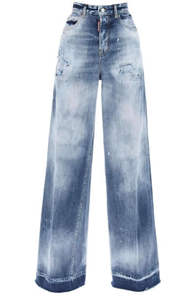 Shop Dsquared2 Traveller Jeans In Light Everglades Wash