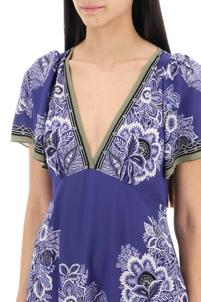 Shop Etro Maxi Crepe De Chine Dress