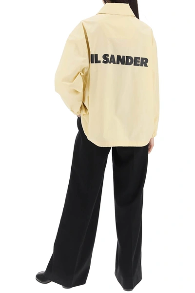 Shop Jil Sander "coach Jacket With Logo Print"