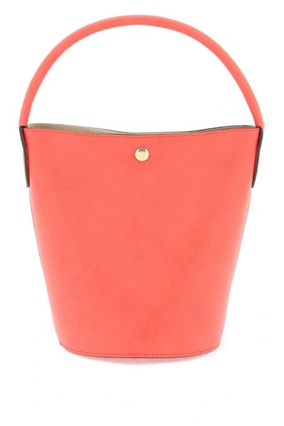 Longchamp Cuir De Russie Bucket Bag