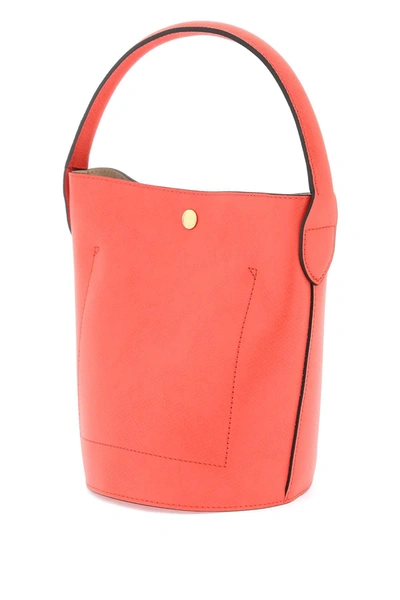 Longchamp Cuir De Russie Bucket Bag