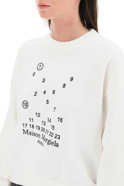 Shop Maison Margiela Logo Embroidery Sweatshirt