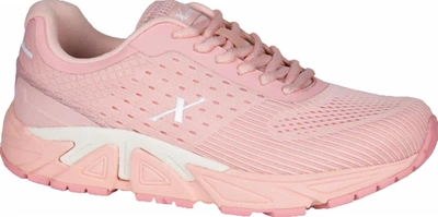 Shop Xelero Ladies Genesis Extra Wide Sneakers In Pink Lemonade