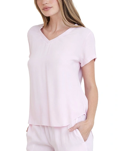 Shop Bella Dahl V-neck T-shirt In Pink
