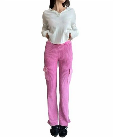 Shop Le Lis Vanessa Cargo Pants In Pink