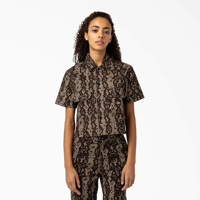 Shop Dickies Women's Camden Cropped Short Sleeve Shirt In Multi