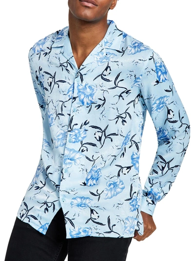 Shop Inc Mens Classic Fit Floral Button-down Shirt In Multi