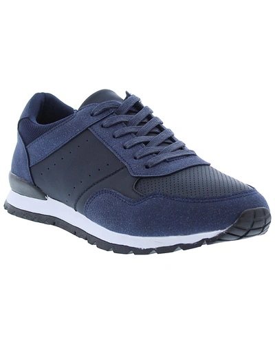 Shop English Laundry Kenneth Leather & Suede Sneaker In Blue