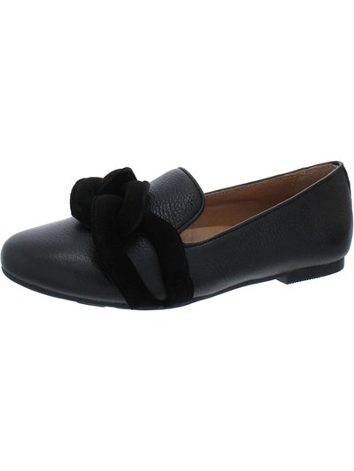 Shop Gentle Souls By Kenneth Cole Eugene Womens Leather Slip-on Loafers In Black