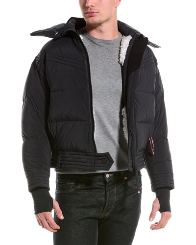 Shop Moncler Chapelets Bomber Jacket In Black