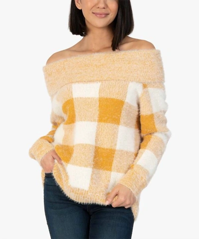 Shop Kut From The Kloth Haruka Sweater In Yellow In Orange