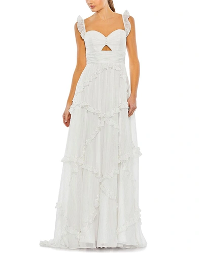 Shop Mac Duggal A-line Gown In White