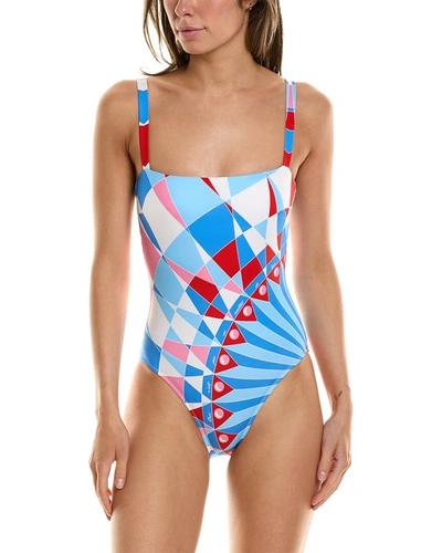Shop Paolita Tainted Love Athena One-piece In Blue