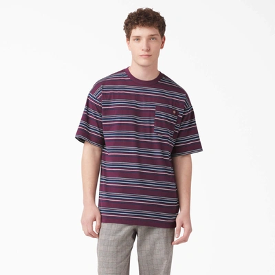 Shop Dickies Relaxed Fit Striped Pocket T-shirt In Multi