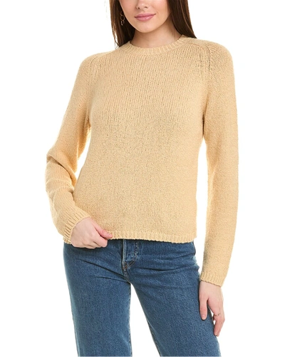 Vince Pebbled Crewneck Pullover In Brown