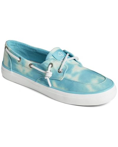 Shop Sperry Crest Boat Shoe In Blue