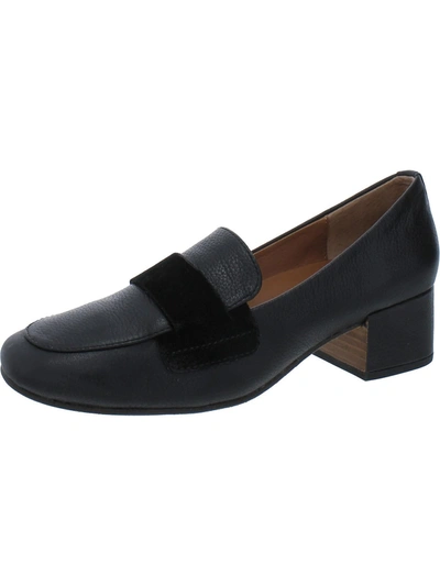Shop Gentle Souls By Kenneth Cole Ella Womens Leather Slip-on Loafers In Black