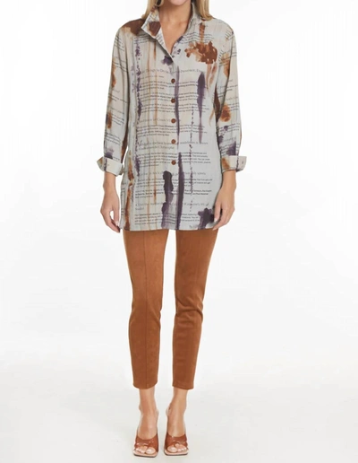 John Mark All The Joy Suede Pant In Camel In Brown
