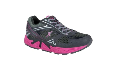 Xelero Ladies Genesis Extra Wide Sneakers In Graphite/magenta In Multi