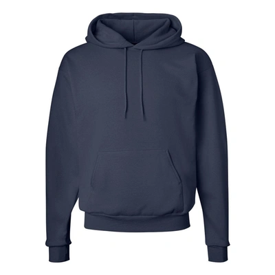Shop Hanes Ecosmart Hooded Sweatshirt In Blue