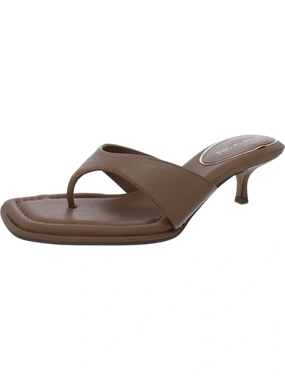 Kenneth Cole New York Geneva Womens Leather Dressy Slide Sandals In Multi