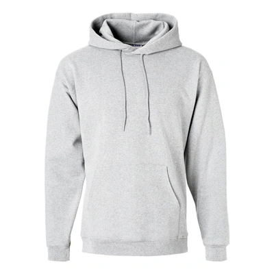 Shop Hanes Ultimate Cotton Hooded Sweatshirt In Grey