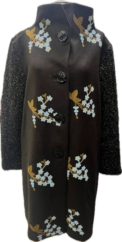 An Ren Asian Embroidery Jacket In 822 Brwn In Multi