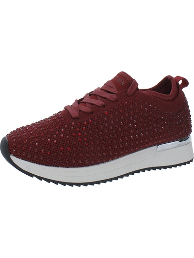 Shop Kenneth Cole Reaction Cameron Womens Lifestyle Knit Casual And Fashion Sneakers In Red