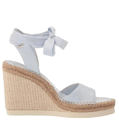Shop Vince Camuto Bendsen Wedge Sandal In Ice Blue In White