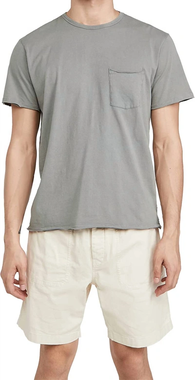 Shop Rag & Bone Miles Tee In Principle Jersey Short Sleeve T-shirt In Blue Grey