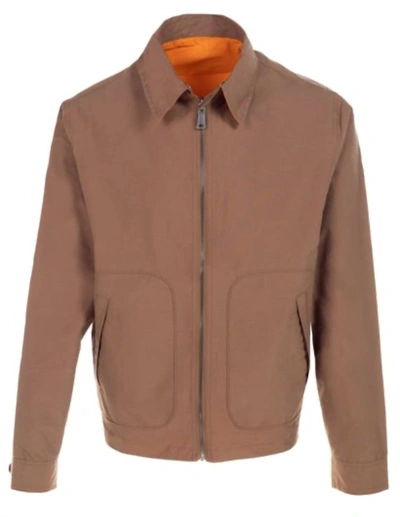 Schott Waterproof Reversible Windproof Jacket In Khaki In Green
