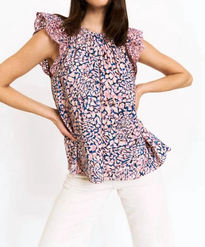 Shop Christy Lynn Aurelie Top In Pink Panther In Multi