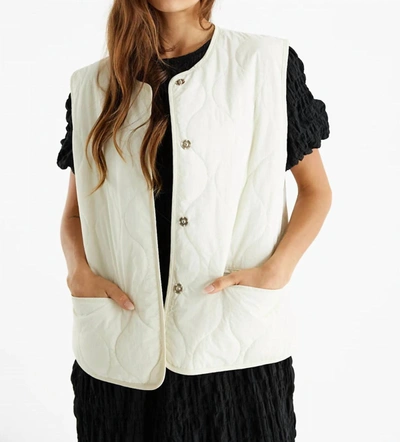 Shop All : Row Casper Vest In Cream In White