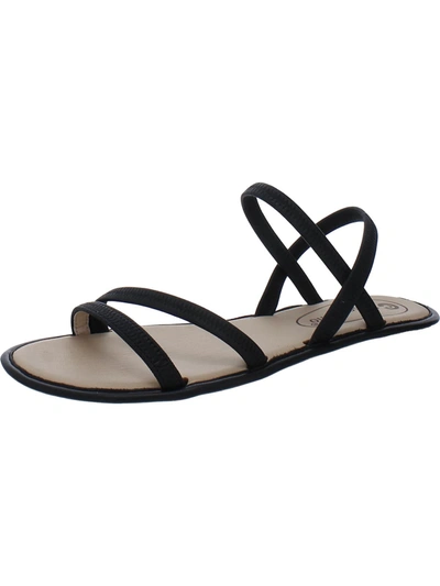 Shop Corso Como Bakima Womens Leather Open Toe Strappy Sandals In Black